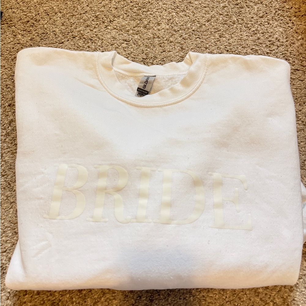 Gildan White Bride Sweatshirt